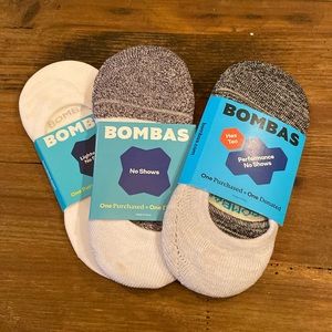 Bombas Socks no show - 3 pair size small
